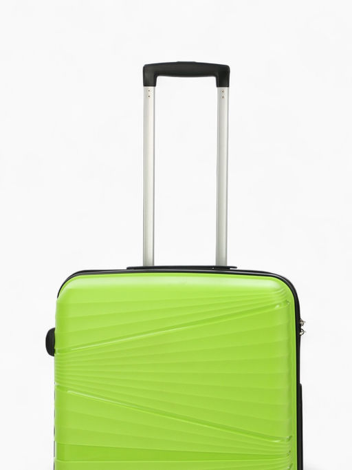 Чемодан на колёсах средний 75 л (M), на молнии, кодовый замок, 4 колеса, зелёный