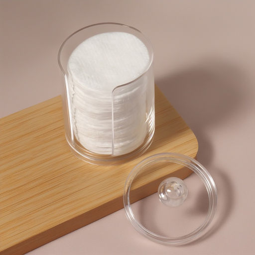 Органайзер для ватных дисков, с крышкой, d=6.7×11 см, прозрачный