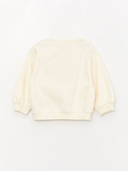 Bisiklet Yaka Uzun Kollu Minnie Mouse Bask?l? K?z Bebek Sweatshirt ve Tayt 2li Tak?m - Waikiki фото 3