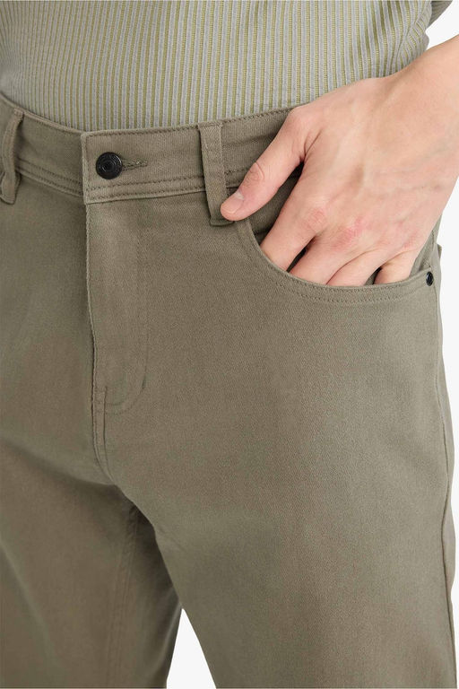 Regular Fit Chino Kanvas Pantolon - Defacto фото 4