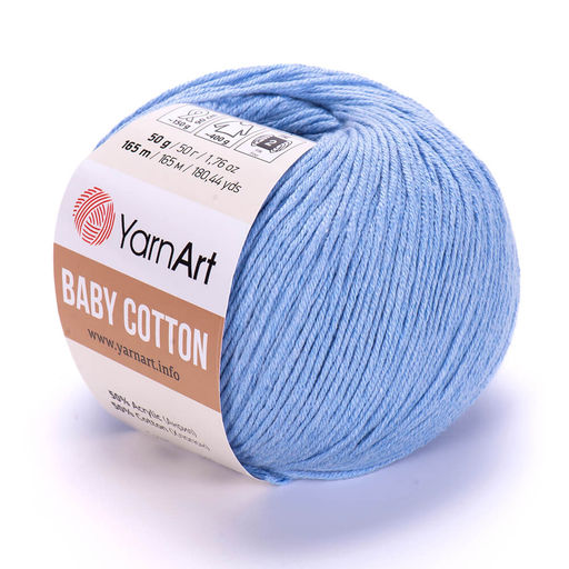 Беби коттон (Baby cotton) пряжа YarnArt 50%хлопок 50%акрил10x50г/165м