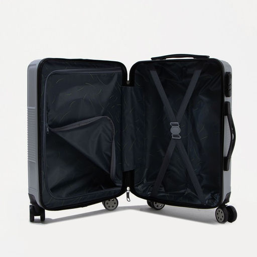 Чемодан малый 20 кодовый замок, цвет серебряный - Simaland фото 9