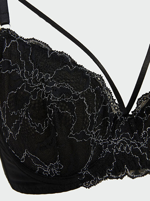 Balenli Dolgusuz Dantelli Fantezi Ti??rt S?tyen