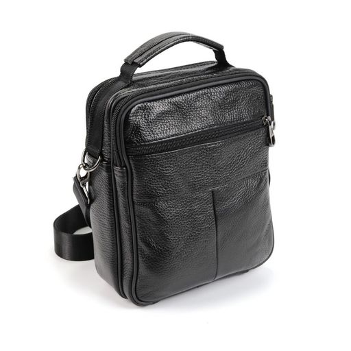 Мужская кожаная сумка 8307 Блек - Dff фото 3