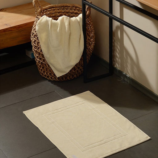 Коврик махровый SL HOME: Basic Айвори, 5070 см, хлопок 100%
