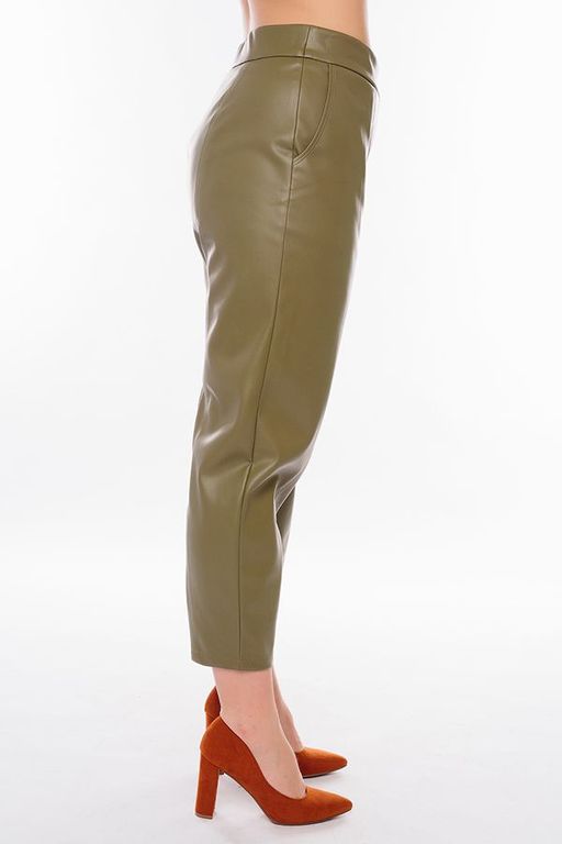 NOBBY, Женские брюки 704К-500/7 (фисташка) (эко-кожа)  фото 4