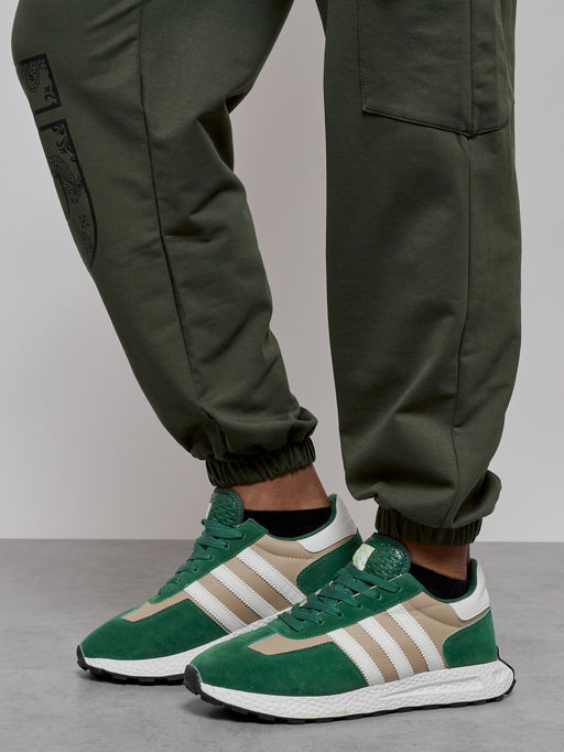 Брюки джоггеры спортивны мужские цвета хаки 12918Kh - Mtforce фото 17