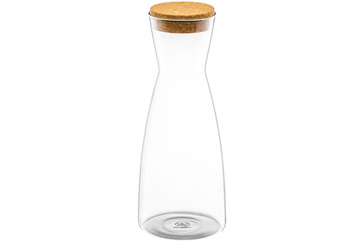 Кувшин 1,2 л 10*10*26 см Crystal glass + пробковая крышка, боросиликатное стекло - Elan gallery фото 4
