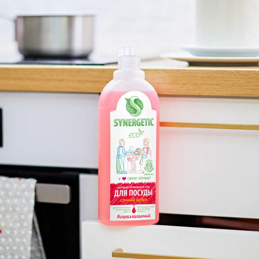 Гель для мытья посуды Synergetic Арбуз 1 л  фото 2