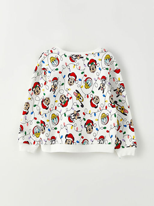 Bisiklet Yaka Mickey Mouse Bask?l? Uzun Kollu K?z ?ocuk Sweatshirt - Waikiki фото 2