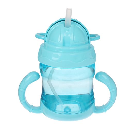 Поильник с трубочкой, 240 мл, с ручками, цвета МИКС - Simaland фото 2