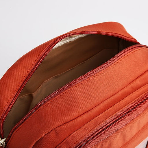 Сумка молодёжная на молнии, цвет коричневый - Simaland фото 6