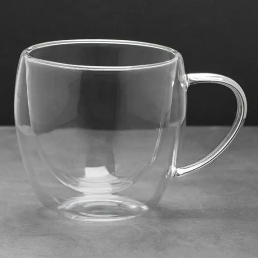 Цена за 2 шт. Кружка необжигающая, стекло 250 мл (уп 2 шт)