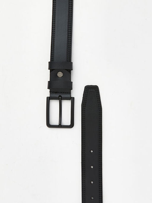 Deri G?r?n?ml? Erkek Kemer