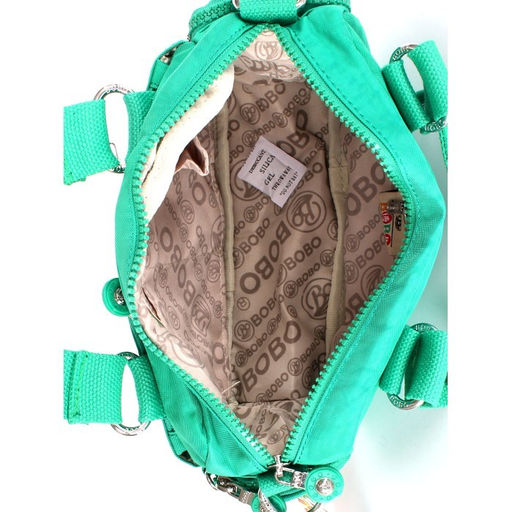 Сумка женская текстиль BoBo-6678-3, 1отд, плечевой ремень, зеленый 255273  фото 3