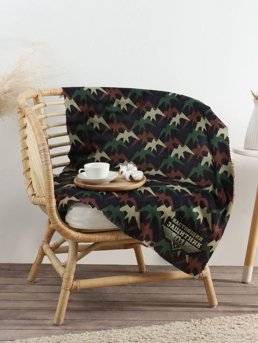 Плед флисовый Этель. Настоящий защитник, 75?100 см, флис