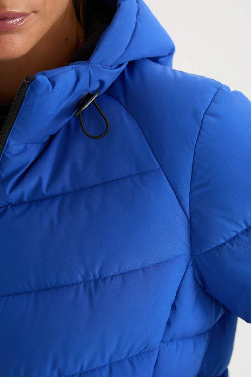 Водоотталкивающий пуховик DeFactoFit с водонепроницаемым карманом на молнии с капюшоном  фото 5