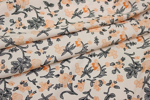 Штапель Капуцин цв.персиковый, ш.1.45м, вискоза-100%, 100гр/м.кв - Купава фото 7