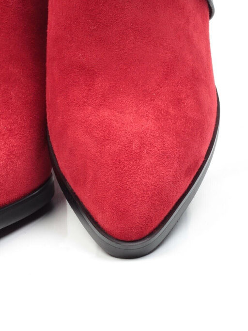 04-A331W-766VB RED Ботинки зимние женские (натуральная замша, натуральный мех)