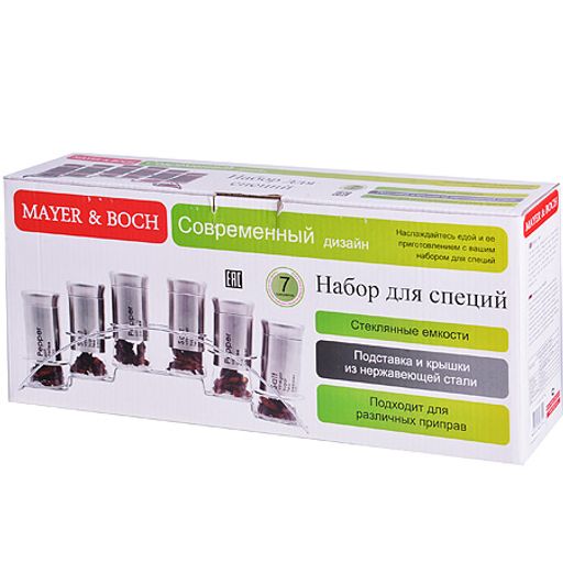 28733 Набор для специй 6 предметов на подставке MB (х18) - Mayer&boch фото 4