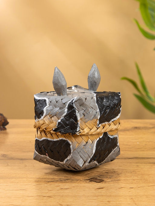 Корзинка «Енот», 10×10×13 см, бамбук