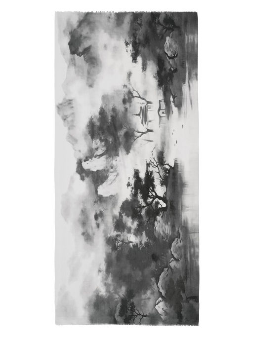 Палантин жен. виск+шерсть 90х200 LG33-605-20