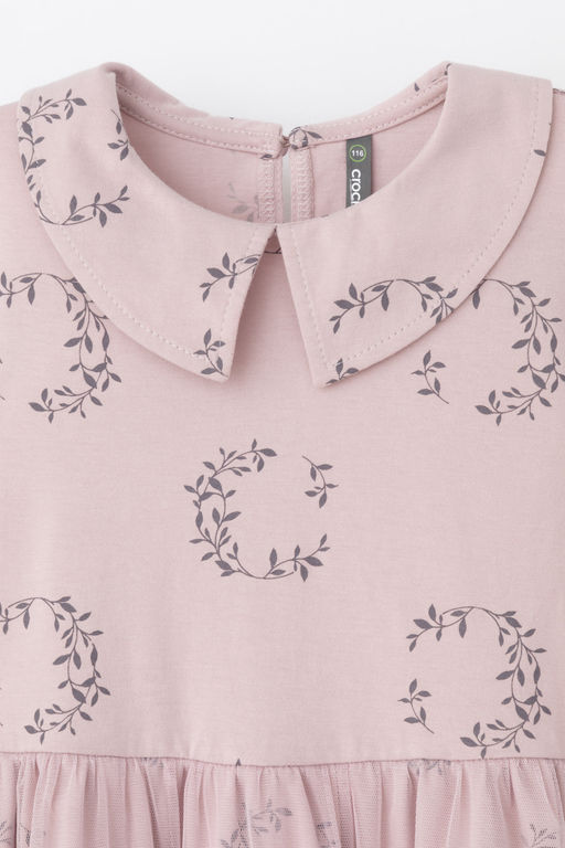 Crockid _ КР 5916/розово-сиреневый,веточки к525 платье для дев  фото 6