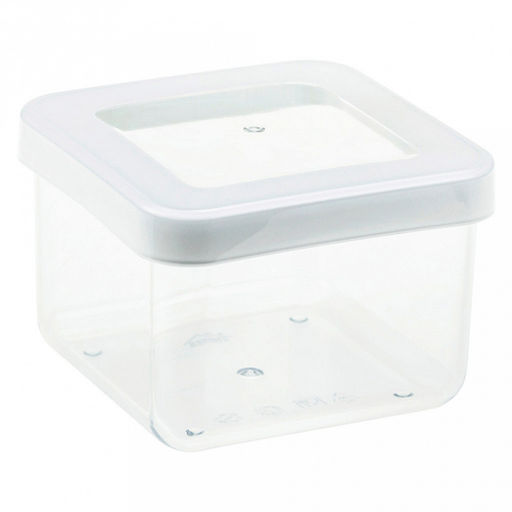 Банка для сыпучих продуктов пластмассовая Степ 0,5л, 10х10х7см, белый (Россия) - Домашняя мода фото 6