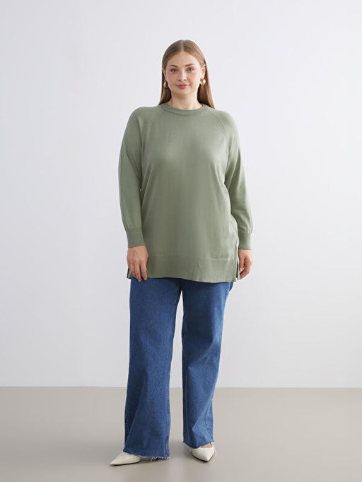 Bisiklet Yaka Kad?n Triko Kazak