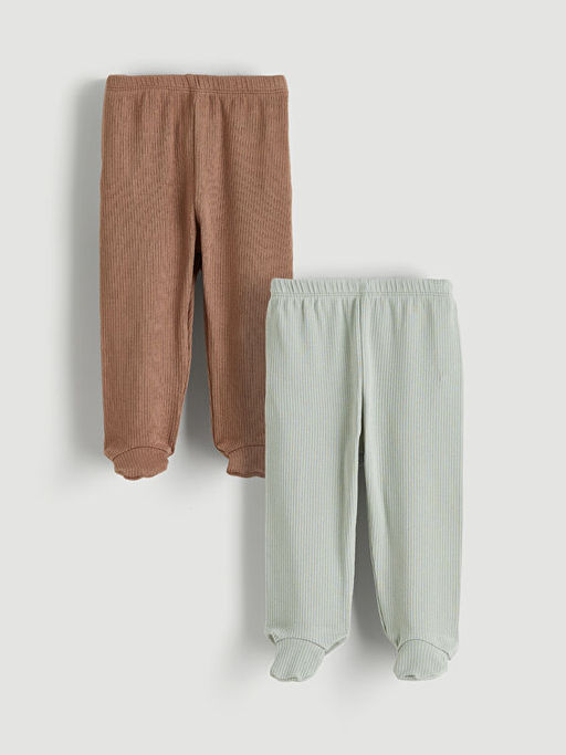 Beli Lastikli Erkek Bebek Pantolon 2li