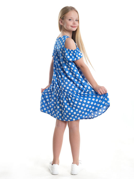 Платье в горох 22-7180 голубой горох - Mini maxi фото 17