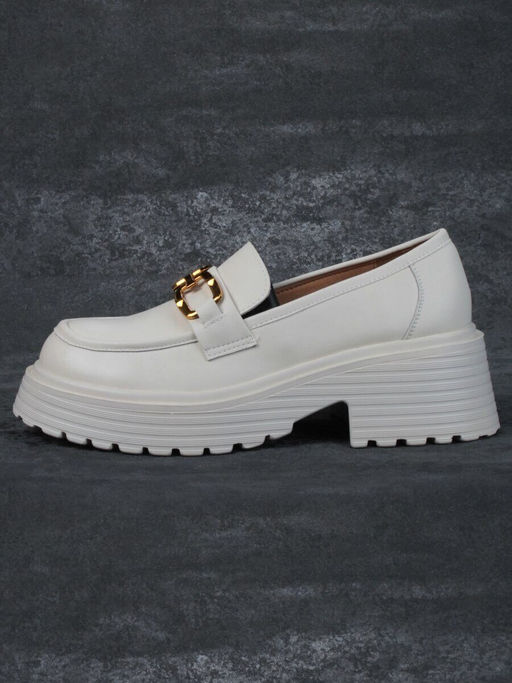 03-PDAG52-2 BEIGE Лоферы женские (натуральная кожа)