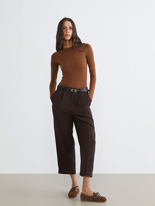 Bisiklet Yaka Kad?n Bodysuit