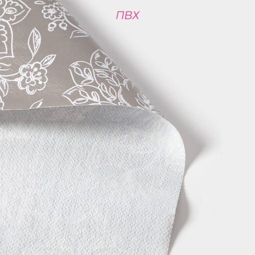 Скатерть на стол Доляна «Цветение», 137×180 см, серая