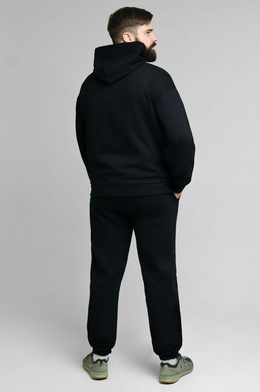 Арт. 69104 Костюм с брюками мужской с начесом 50-56 (4 шт) Цвет:Чёрный