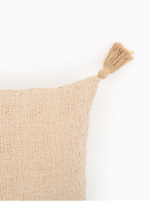 Наволочка декоративная с кисточками SL Home TASSEL, 4545 см, коричневая - Sima-land home фото 3