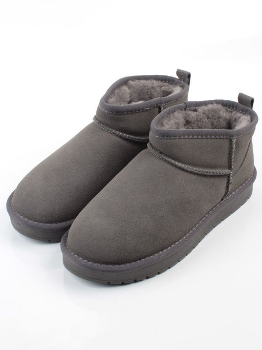 04-PF8300-5 GRAY Угги женские (натуральная замша, 100% шерсть)
