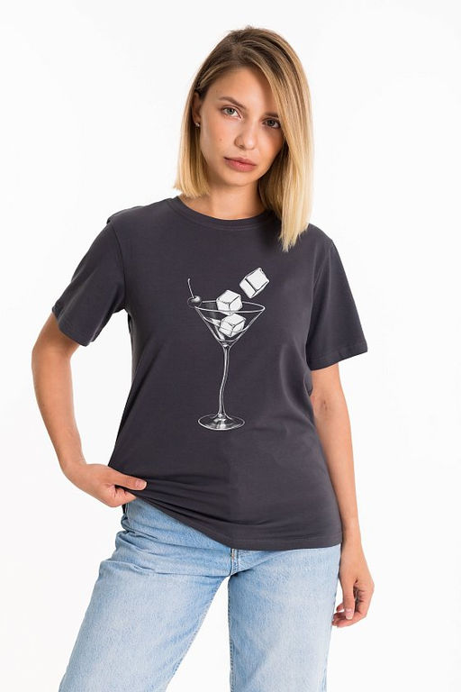 Футболка М325172Па серый - Елена фото 3