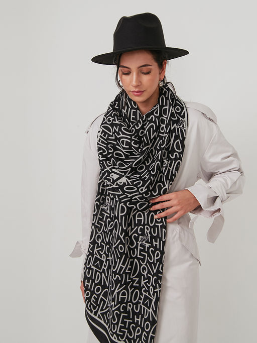 Большой, мягкий, тонкий и очень нежный двусторонний палантин - Tantino фото 6