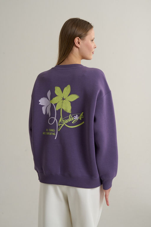 Свитшот Темно-сиреневый ANTA SKATE Sweatshirt  фото 5
