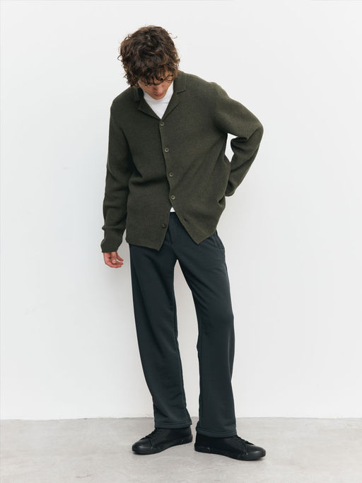 Брюки мужские 25154-497 футер серый меланж - Avese фото 107