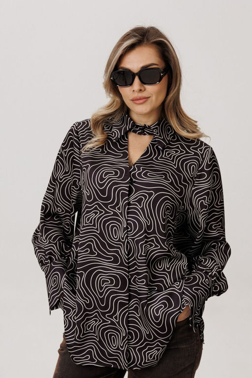 Рубашка ANELLI 1668 круги на воде фото 7