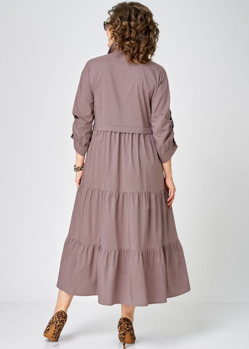 Платье EVA GRANT 7176 молочный шоколад