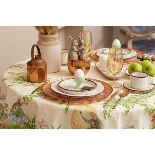 Скатерть Этель Еaster d=148 см +/-3см, 100% хл, саржа 190 гр/м2  фото 6