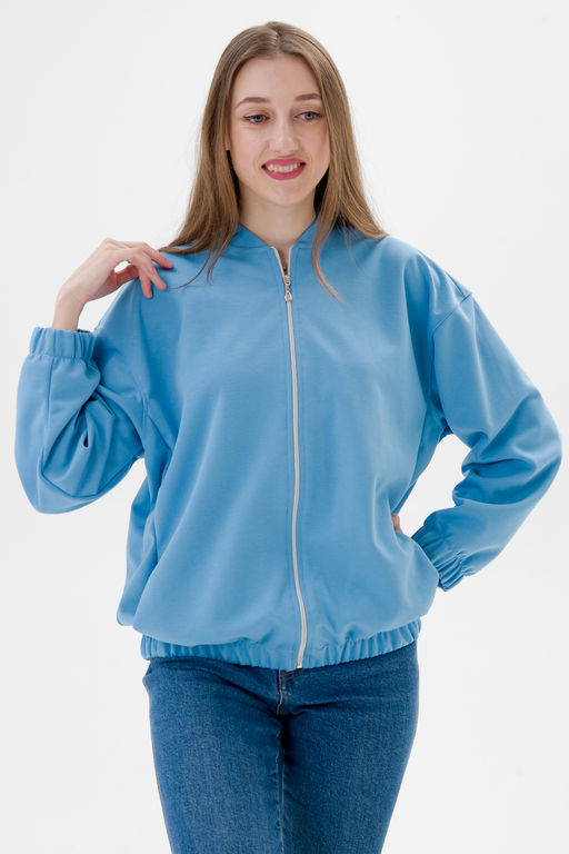 Бомбер из коттон фита Амадэль