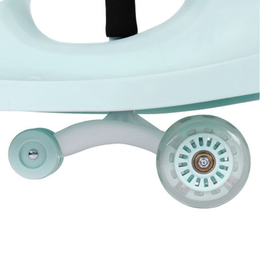 Толокар COMIRON QT-8098/светящиеся полиуретановые колеса 90 мм/ Голубой/уп4 - Галеонтрейд фото 14