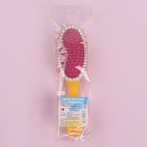 Расчёска массажная, 6 22 см, цвет МИКС