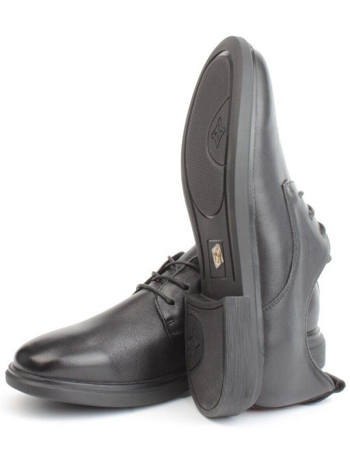 03-DYL59-1 BLACK Полуботинки женские (натуральная кожа)