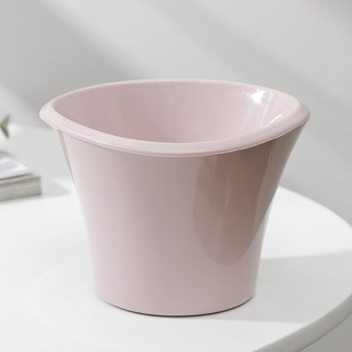 Цена за 2 шт. Кашпо для цветов со вставкой «Лагуна», 600 мл, d=13 см, h=9 см, розовое