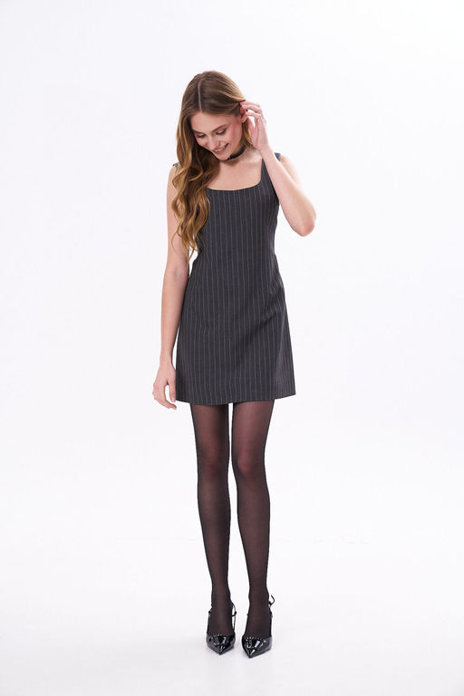 Платье KaVari 1104.1 серый в полоску  фото 5